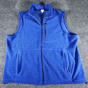 Duluth Trading Park Point Fleece Vest Mens 2XL Blue Outdoor Wear Gorpcore